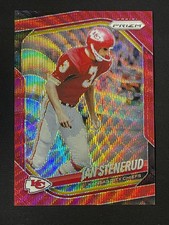 2025 Panini Prizm Red Wave #204 Jan Stenerud 147/149 Color Match Chiefs YT92