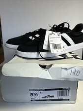 Adidas Breaknet Sleek Black IH5466 Women  s US 8.5 W White Leather Shoes W Box