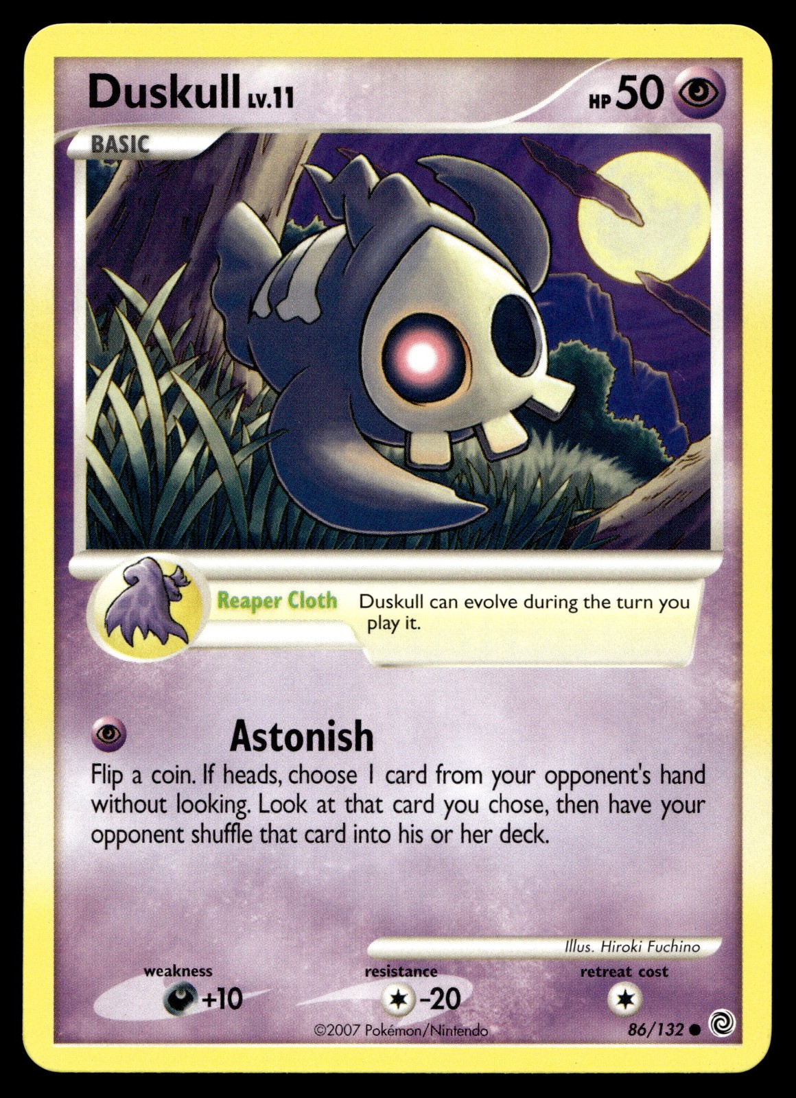 Duskull Pokemon Secret Wonders 86/132 MP