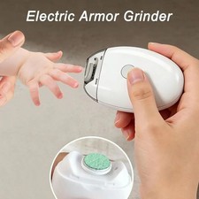 2in1 Electric Baby Nail Trimmer Toe Clipper Cutter Grinder LED Light