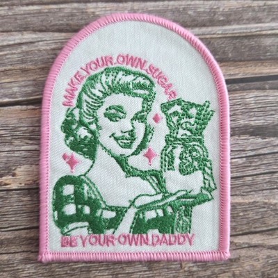 Boss Lady Make Your Own Sugar Retro Style Pin Up Iron On Patch