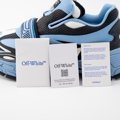 size 9 us 42 eu Off-White Glove Slip On Blue Black White Leather Sneaker Off-White | Shoes | Size 9 Us 42 Eu Offwhite Glove Slip On  main image 2