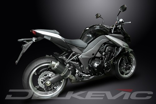 Kawasaki Z1000 2010-2016 Delkevic Slip On 9" Oval Carbon Exhaust Muffler Kit - Picture 5 of 5