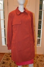 Womens Primark Burgundy Belted Overcoat Size 12 New