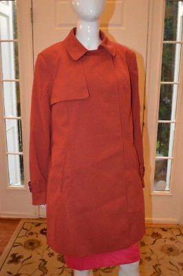 Womens PRIMARK Burgundy Belted Overcoat Size 12 NEW