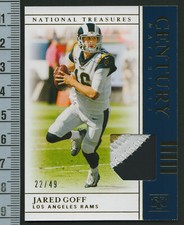 Jared Goff 2019 National Treasures Century Materials GOLD Rams Lions QB 22 /49
