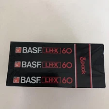 BASF LH-X 60 Audio Cassette Blank Tape Sealed 3 Tapes Pack Made in Japan Type I