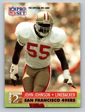 1991 Pro Set #782 John Johnson  DC, RC Rookie San Francisco 49ers