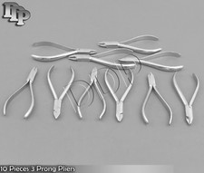 10 Pieces 3 Prong Pliers New Orthodontic Dental Instruments