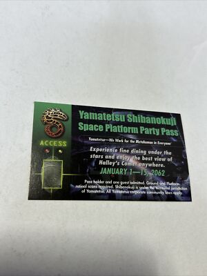 FASA Yamatetsu Shibanokuji Space Platform Party Pass ID Card J2