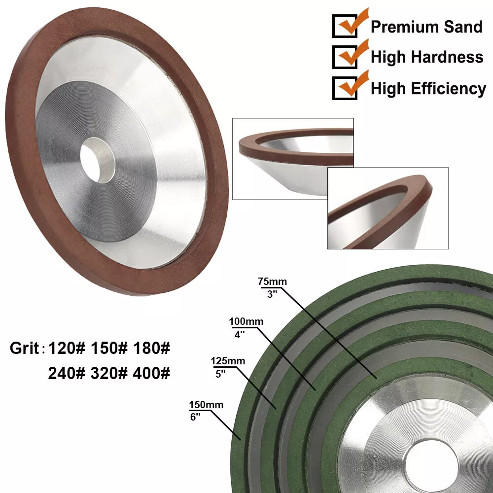 3 6Inch Diamond Grinding Wheel Grinder Cup for Carbide Cutter