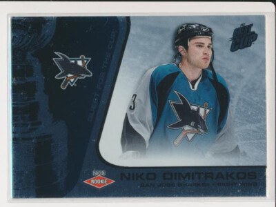 2002-03 Pacific Quest for Cup #144 NIKO DIMITRAKOS -x/950 Rookie San Jose Sharks