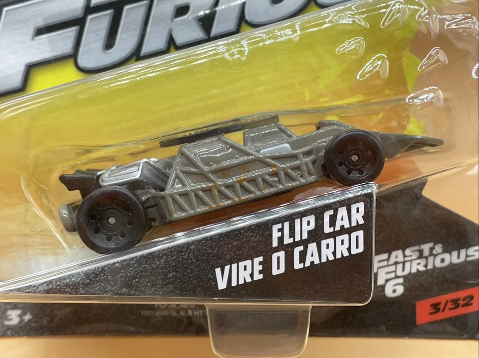 Fast & Furious 6 Flip Car - Mattel 1:55 Diecast - 2016 Cardado #3/32 - Sin abrir Foto 2 de 4
