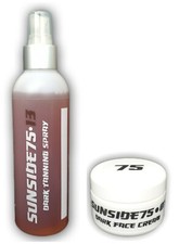 Sunside75/Dark Tanning "Kit" Spray&Face Cream/Solariumkosmetik/Br&auml;unungslotion