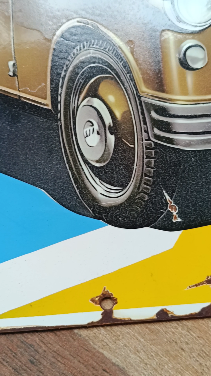 Super RARE Vintage Suzuki Dealer Sign Collector SUZUKI LIGHT first