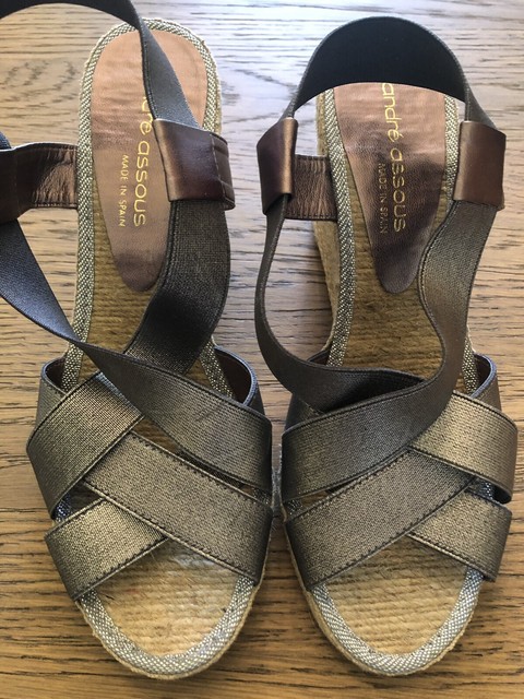 andre assous wedge sandals