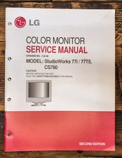 LG StudioWorks 77i 77T5 CS780 Monitor Manuale di servizio *Originale*