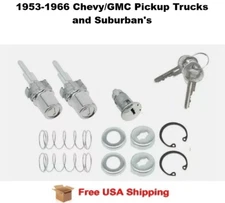 FITS 1953-1966 Chevy/GMC Pickup Trucks and Suburban's Ignition & 2 Door Lock Set