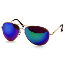 Caspar SG013 Damen Herren Sonnenbrille Pilotenbrille Fliegerbrille verspiegelt