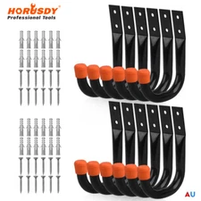 12 Packs Garage Storage Hooks Wall Mount Workshop Organizer Heavy Duty Steel