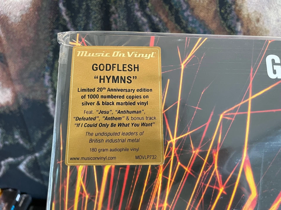 Godflesh – Hymns MOVLP732 EU Vinyl, 2LP Limited Silver & Black Marbled SEALED - Image 2 of 4