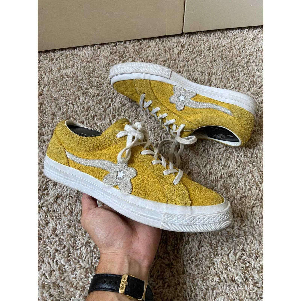 Le Fleur x One Star Ox Solar Power Yellow 2017 Converse Suede Shoes Size 8 | eBay