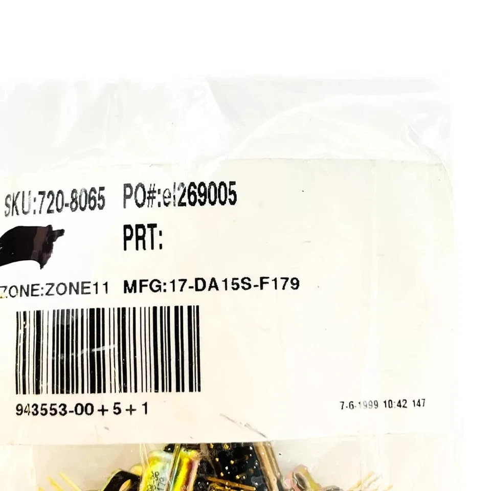 Amphenol 17-DA15S-F179 D-Sub Connector 15 Position Female Receptacle, 5 Pcs - Image 4 of 4