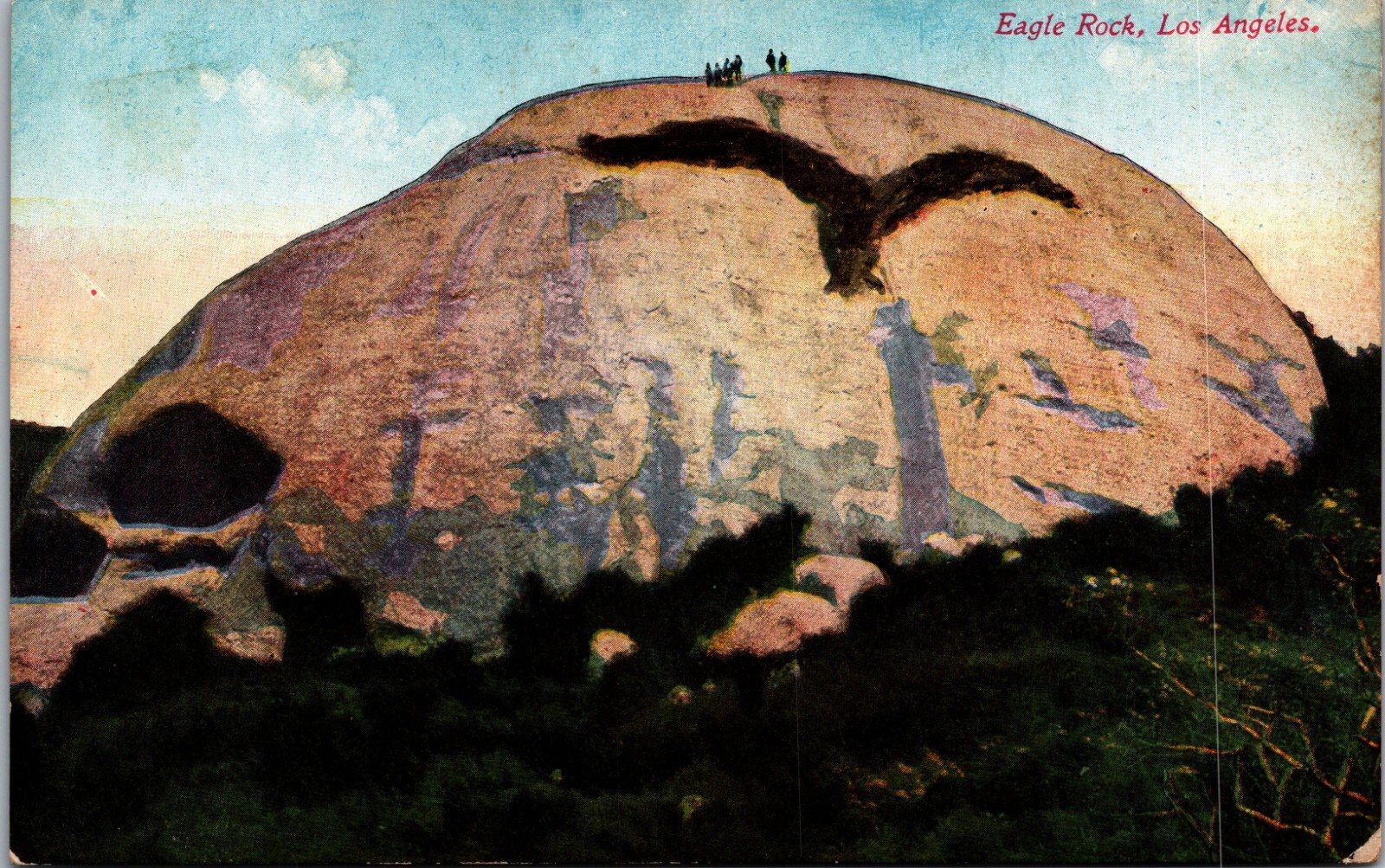 Postcard Eagle Rock Los Angeles California D3 | eBay