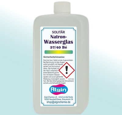Natronwasserglas 1000 ml HDPE-Flasche Haftgrund Verkieselung Brandschutz öko