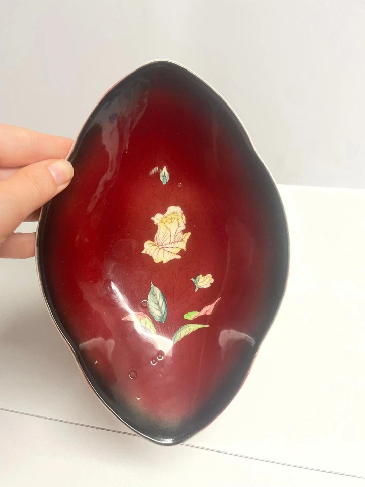 Carlton Ware Dish Ceramic Hand Painted Serving Oval Vintage - Image 2 of 4