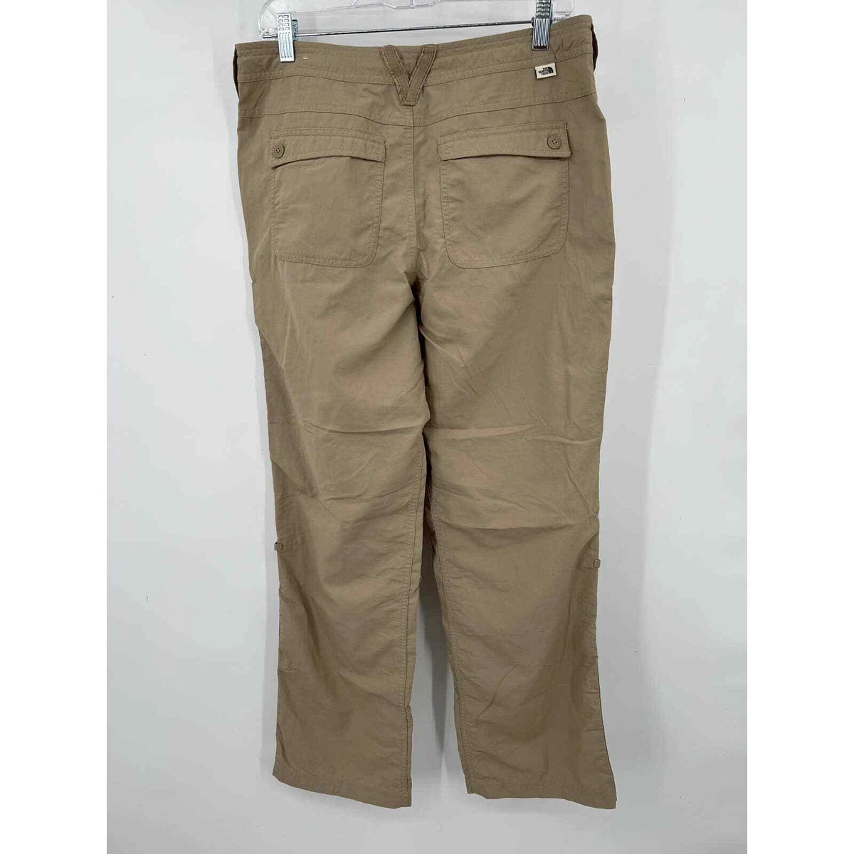 The North Face women's Horizon khaki roll up pants quick dry size 10