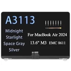A3113 for MacBook Air 13.6" 2024 M3 LCD Screen Replacement Display Assembly A++