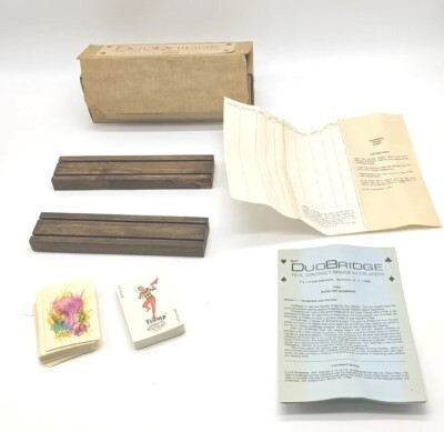 Vintage DUOBRIDGE REAL CONTRACT BRIDGE for 2 PLAYERS