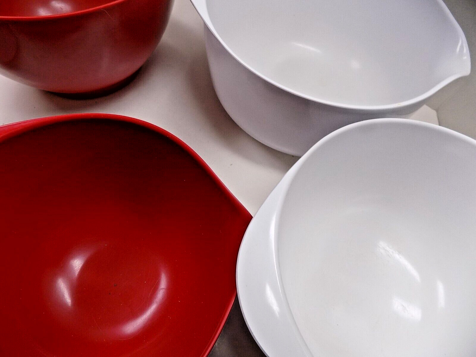 5 Mixing Bowls ROSTI & WILLIAMS SONOMA Melamine Nested Retro VTG MCM Denmark