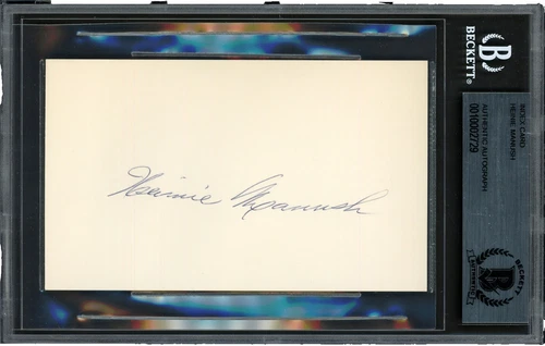 Heinie Manush MLB Original Autographed Items
