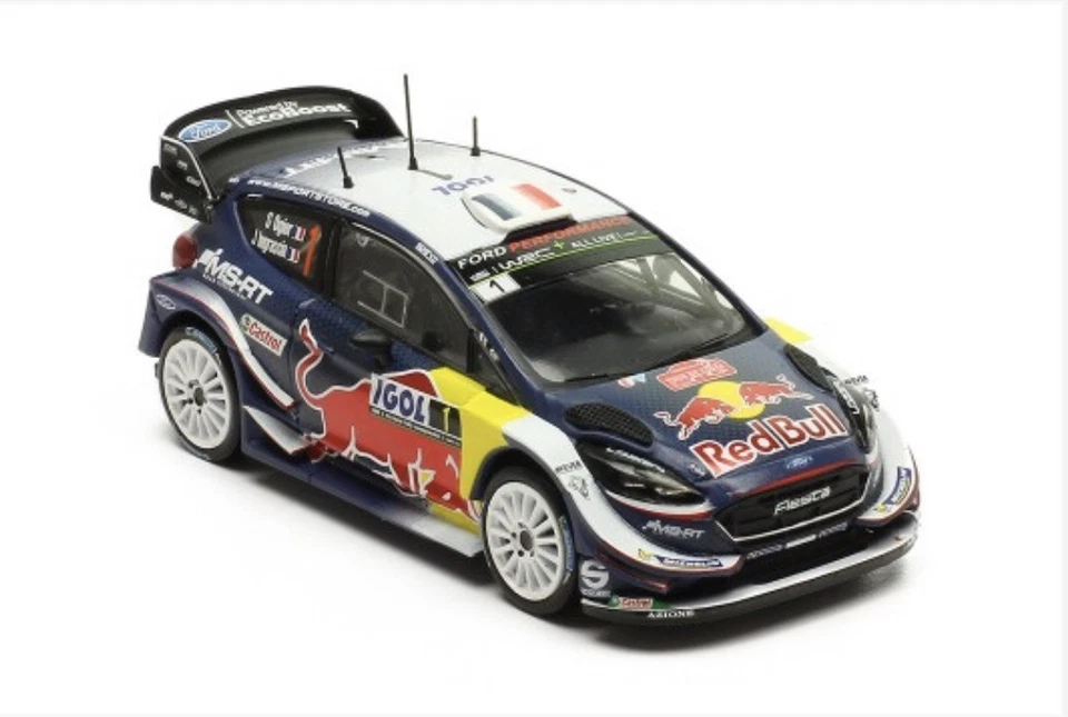 FORD FIESTA WRC #1 S. OGIER - J.INGRASSIA WINNER TOUR DE CORSE 2018 - IXO RAM674 - Immagine 2 di 4