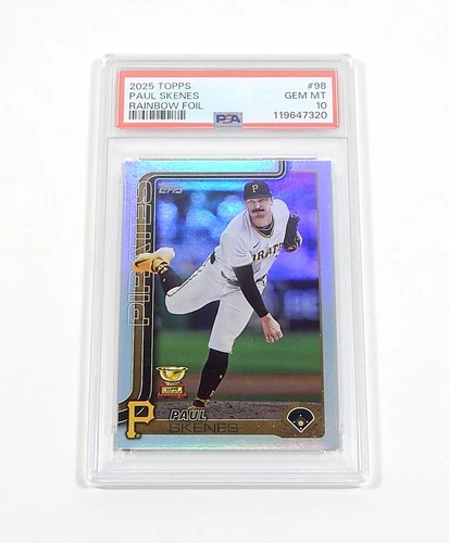 2025 Topps Rainbow Foil Paul Skenes #98 PSA 10