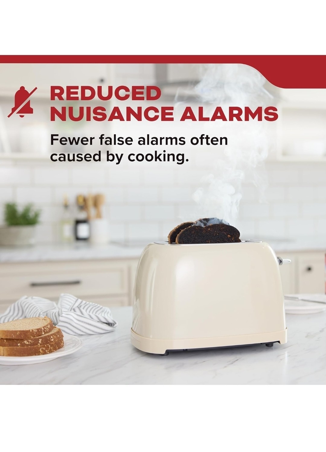 Kidde Smoke Detector 10 Year Battery Powered LED Warning Light Indicators 20SA10