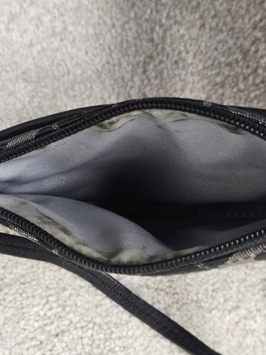 coach wallet wristlet Black zipper 2 pocket small - Picture 6 of 12