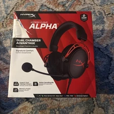 HyperX Cloud Alpha Wired Gaming Headset - Red