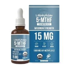 L-Methylfolate (15 Mg) -B12 Vitamin Drops Plus Methyl