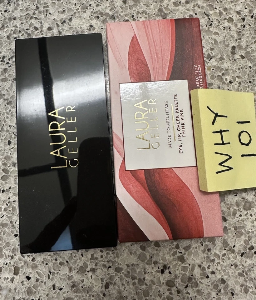 Laura Geller Made to Multitask Eye Lip Cheek Palette THINK PINK $28 - Image 4 of 4