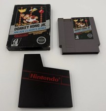 Donkey Kong Jr. NES 5-Screw 1-Code Mid-Production Hangtab Box Nintendo