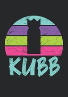 Notizbuch A4 Gepunktet Softcover Kubb Vintage Retro 120 Seiten Schreibheft