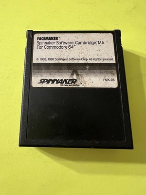 Facemaker Commodore 64 Spinnaker Software 1983 Cleaned and Tested Works Great!