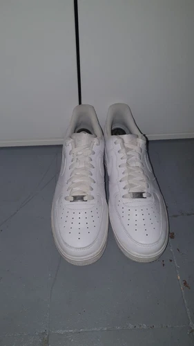 UK Adult Taglia 9.5 Nike Air Force 1 Bianco Con Forcefields