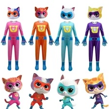 Cartoon SuperKitties Cosplay Costume Outfits One-piece Boys Girls Jumpsuit 