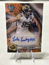 2024 Bowman U Best Orange Geometric Refractor/25 Luke Lachey #BOA-LL Auto Iowa