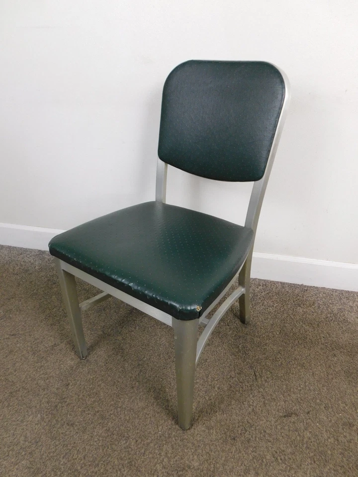 Ретро 70-е Goodform EMECO Era Philco CORP Матовый Алюминиевый Стул Искусство Металл Const - Изображение 3 из 4