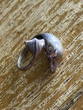 925 Marked Dolphin Sterling Silver Ring.